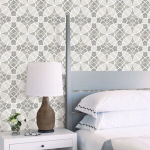 Zazen Grey Geometric Wallpaper