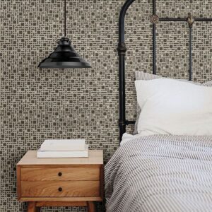 Bento Brown Geometric Wallpaper