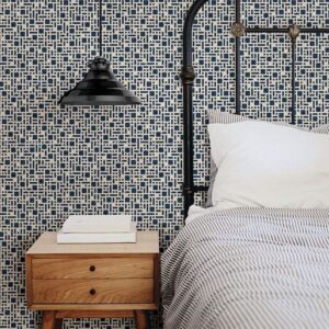 Bento Indigo Geometric Wallpaper