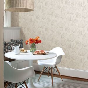 Reverie Silver Ginkgo Wallpaper