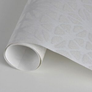 Prism White Geometric Wallpaper