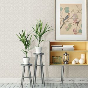 Prism White Geometric Wallpaper