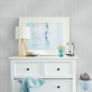 Comares Grey Stripe Texture Wallpaper