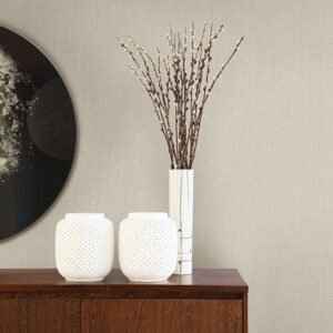 Tweed Light Grey Texture Wallpaper