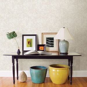 Ripple Taupe Shibori Wallpaper