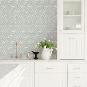 Blissful Light Blue Harlequin Wallpaper
