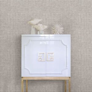 Poise Grey Linen Wallpaper