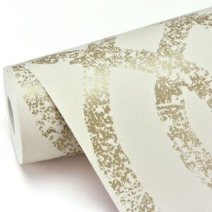 Ethereal Bronze Trellis Wallpaper