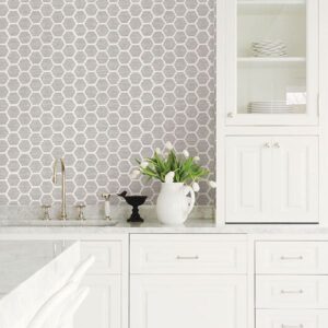 Aura Lavender Honeycomb Wallpaper