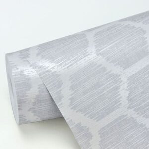 Aura Platinum Honeycomb Wallpaper