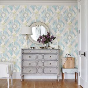 Mirage Aqua Wallpaper by Sarah Richardson