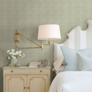Ziggity Meadow Faux Grasscloth Wallpaper by Sarah Richardson