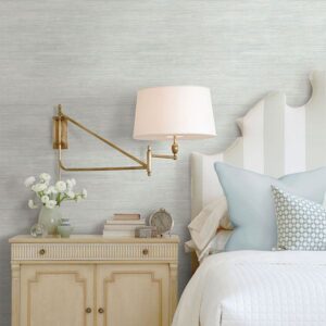 Cloud Faux Grass Wallpaper by Sarah Richardson