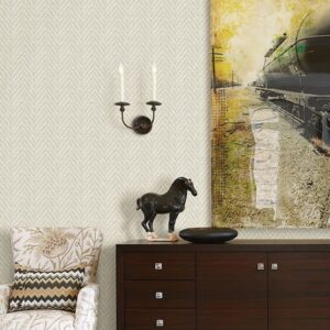 Ziggity Linen Faux Grasscloth Wallpaper by Sarah Richardson