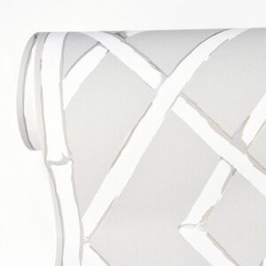 Latticework Platinum Wallpaper by Sarah Richardson