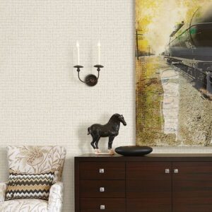 Linen Palm Weave Wallpaper by Sarah Richardson