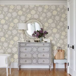 Scandi Flora Citrine Wallpaper by Sarah Richardson