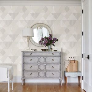 Mod Peaks Sterling Wallpaper by Sarah Richardson
