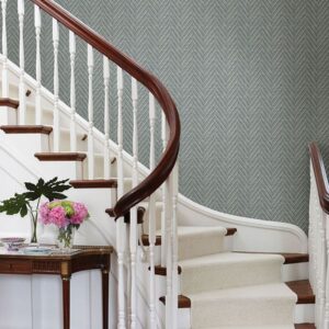 Ziggity Aegean Faux Grasscloth Wallpaper by Sarah Richardson