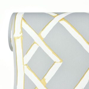 Latticework Citrine Wallpaper by Sarah Richardson