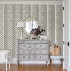 Latticework Citrine Wallpaper by Sarah Richardson