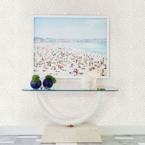 Kaleidoscope Platinum Wallpaper by Sarah Richardson