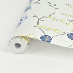 Peony Tree Indigo Wallpaper by Sarah Richardson