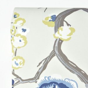 Peony Tree Indigo Wallpaper by Sarah Richardson