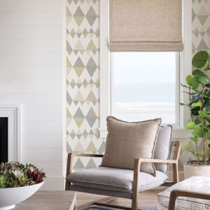 Trilogy Sage Geometric Wallpaper
