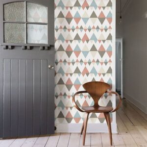 Trilogy Coral Geometric Wallpaper