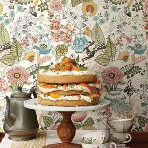 Whimsy Pink Fauna Wallpaper