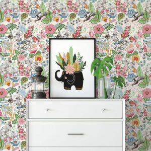 Whimsy Multicolor Fauna Wallpaper