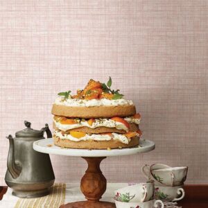Mendocino Rose Linen Wallpaper
