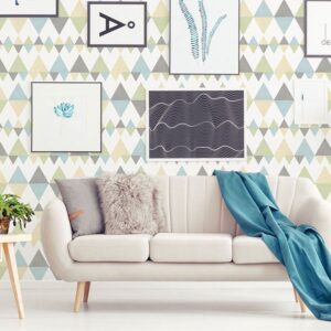 Trilogy Multicolor Geometric Wallpaper