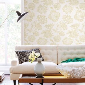 Folia Beige Floral Wallpaper