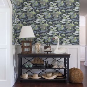Joy De Vie Indigo Toile Wallpaper