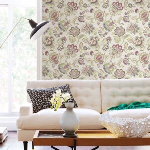 Corona Green Jacobean Wallpaper