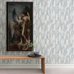 Monolith Slate Abstract Wood Wallpaper
