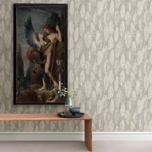 Monolith Grey Abstract Wood Wallpaper