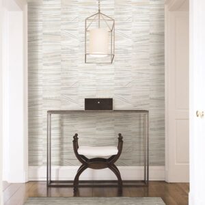 Lithos Grey Geometric Marble Wallpaper