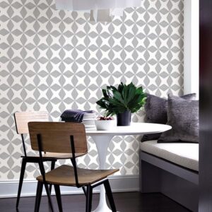 Telestar Black Geometric Wallpaper