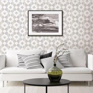 Babylon Metallic Abstract Floral Wallpaper