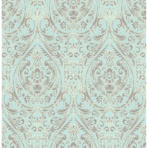 0037090 gypsy turquoise damask