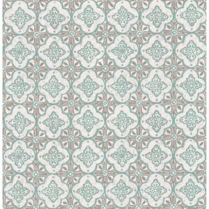 0037100 geo turquoise quatrefoil