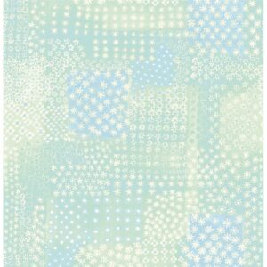 0037145 flower power green patchwork