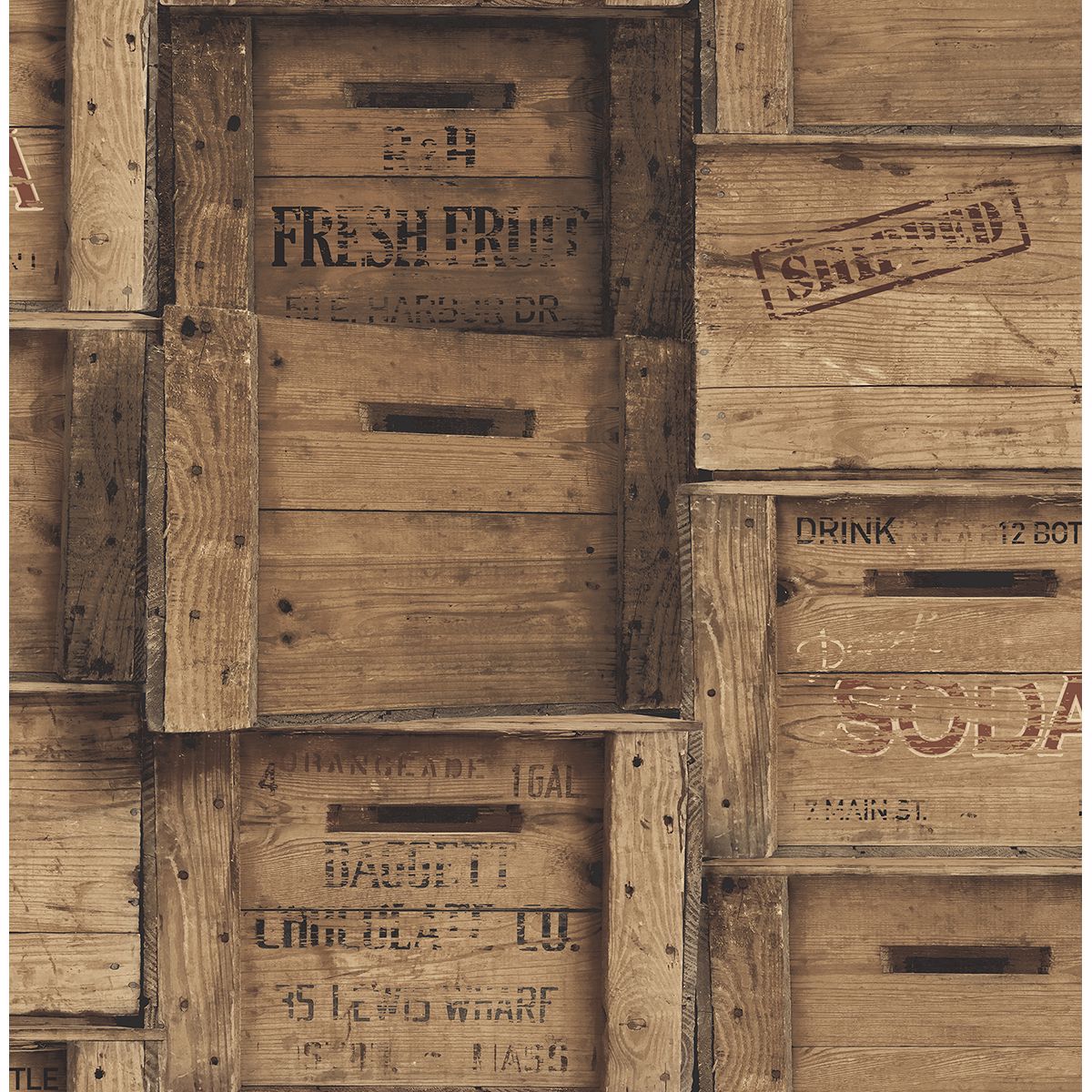 Wood Crates Brown Distressed Wood