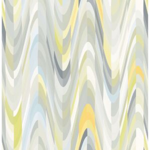 0037363 aurora yellow geometric wave