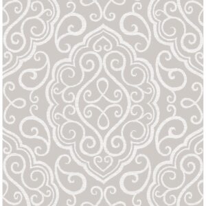 0037582 heavenly taupe damask wallpaper