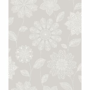 0037598 panache taupe floral wallpaper