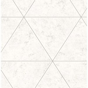0037615 polished concrete silver geometric wallpaper